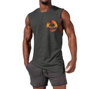 riou Canotte Uomo Estive da Mare Canotta Basket Sportiva Senza Maniche Tank Top Running Canottiere Leggeri Allenamento Canotte Elastica Running Vest Ad Asciugatura Rapida Aderente Canottiera