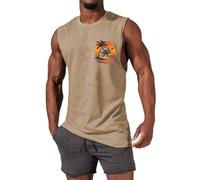 riou Canotte Uomo Estive da Mare Canotta Basket Sportiva Senza Maniche Tank Top Running Canottiere Leggeri Allenamento Canotte Elastica Running Vest Ad Asciugatura Rapida Aderente Canottiera