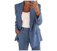riou Completo Donna Elegante Tailleur Blazer 2 Pezzi Taglie Forti Estivo Ufficio E Lavoro Tailleur Pantalone Pantaloni E Giacca Pantaloni E Giacca da Cerimonia Curvy Completo Tailleur Pantalone