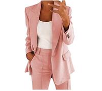 riou Completo Donna Elegante Tailleur Blazer 2 Pezzi Ufficio Giacche da Pantalone in Due Pezzi Set per Matrimoni E Feste Completo Tailleur Pantaloni E Giacca Taglie Forti da Cerimonia