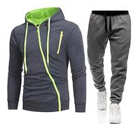 Riou Completo Sportivo Uomo Tute Uomo Complete Offerte Tuta Uomo Completa Invernale Invernale Tute da Ginnastica in Felpa con Cappuccio e Pantalone Set Invernale Tuta Completa Tuta