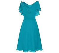 Riou Donna Chiffon Abito da Sera Elegante Senza Maniche Abiti da Sposa da Damigella Sexy off Shoulder Matrimonio Abiti Cerimonia Vestito