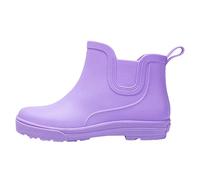 riou Donna Stivaletti Pioggia Impermeabili Chelsea Boots,Stivali da Pioggia Antiscivolo e Scarpe Lavoro Scarpe da Pioggia Morbidi Giardino Bassi Stivale Impermeabili Leggeri Scarpe Da Giardiniere