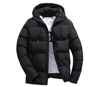 riou Giacca Invernale Uomo Giubbotto Calda e Trapuntata Colletto in Piedi e Zip con Tasche con Cerniera Invernali Imbottito Caldo Elegante Cappotto Slim Fit 4XL Offerta Piumino Parka