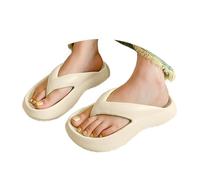riou Infradito Donna con Plantare Estraibile Sandalo Estive Eleganti con Zeppa a Punta Aperta Cerimonia Sandalo Tacco Basse Infradito Mare Donna Antiscivolo con Punta Aperta Sandali Traspiranti