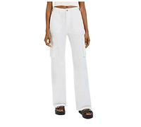 riou Pantaloni Cargo da Donna in Tessuto Leggeri Elastici Vita Bassa per Il Tempo Libero con Tasche Vintage Gamba Larga Diritto Pantaloni Cargo Donna con Tasche Stretch Lunghi Pantalone Trekking
