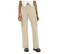 riou Pantaloni Cargo da Donna in Tessuto Leggeri Elastici Vita Bassa per Il Tempo Libero con Tasche Vintage Gamba Larga Diritto Pantaloni Cargo Donna con Tasche Stretch Lunghi Pantalone Trekking