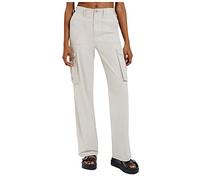 riou Pantaloni Cargo da Donna in Tessuto Leggeri Elastici Vita Bassa per Il Tempo Libero con Tasche Vintage Gamba Larga Diritto Pantaloni Cargo Donna con Tasche Stretch Lunghi Pantalone Trekking