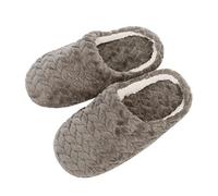 riou Pantofole da Uomo Donna in Memory Foam Leggere Morbide Ciabatte Autunno e Inverno Calde Comode Peluche Accogliente Ciabatte Pelosa con Suola di Esterna Silenziose e Antiscivolo