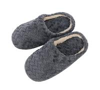 riou Pantofole da Uomo Donna in Memory Foam Leggere Morbide Ciabatte Autunno e Inverno Calde Comode Peluche Accogliente Ciabatte Pelosa con Suola di Esterna Silenziose e Antiscivolo