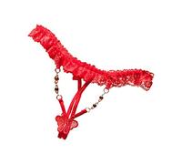 riou Perizoma Donna Sexy Aaperta in Pizzo Vita Bassa Traparente Taglie Forti con Motivo Floreale Lingerie Mutandine Slip Confortevole Regalo da Tentazione Aperto a File Set Mutande Brasiliana Cotone