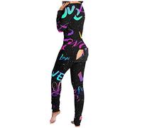 riou Pigiama Donna Natale Aperto Intero Invernale Taglie Forti Pigiama Sexy Curvy Hot per Sesso Pigiama Manica Lunga Quadri Pigiama Donna Sexy Lingerie Apertura