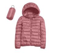 riou Piumino Donna 100 Grammi Leggero con Cappuccio Piumini Elegante Giacca Piumino Ripiegabile Donna Giacconi Invernale Cappotto Piumino Ultraleggero Pesante Giubbotti Imbottiti Giubbini Giacca