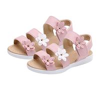 riou Sandali Bambina e Ragazza Sandalo con Fiocchi Scarpe Estive Punta Aperta Eleganti Antiscivolo Sandali Bassi Boho per Bambina Adatto per l'uso Quotidiano e per il Campus Taglia 21-36