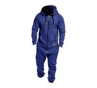 riou Tute Uomo Pantaloni Completa Invernale Monopezzi Manica Lunga Eleganti Lunghi Tinta Unita Jumpsuit Taglie Forti Economica Cerimonia Tuta Lungo Playsuit Jumpsuit Romper