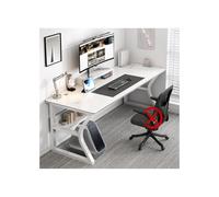 RiouPsithuric Scrivania moderna bianca per ufficio, scrivania per computer a casa, ufficio e camera da letto, studio di scrittura e postazione di lavoro, 140 x 60 cm