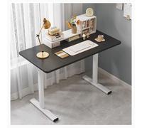 RiouPsithuric Scrivania per computer industriale moderna, robusta scrivania per casa e ufficio, design semplice, per sala studio, finitura noce, 80 x 40 cm, perfetta per studenti e professionisti