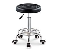 RiouPsithuric Tabouret de Selle, Chaise de Dessin rotative à 360 ° - Tabouret pivotant en Cuir PU avec dossier, Bureau à roulettes pour Salon, tatouage, Spa, cliniques médicales et dentaires des