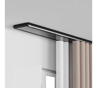 rious Doppio ain Track - ferrovia del supporto del soffitto del Heavy-Du per il silenzio nero della lega di alluminio del divisore della camera da letto & del salone 1