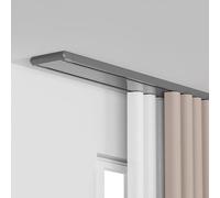 rious Doppio ain Track - ferrovia del supporto del soffitto della lega di alluminio Heavy-Du per il salone & la progettazione di silenzio del divisore della camera da letto Grey 1.