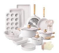 RIOVARM Induzione Set di pentole con Coperchi Granito Antiaderente Rivestito Set pentole e tegame Senza PFOA Set da forno Con Zuppa Pentola Casseruola Utensili da Cucina