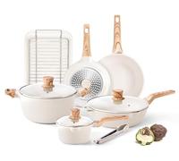 RIOVARM Induzione Set di pentole e padelle, Antiaderente In granito Set di pentole con coperchi, Senza PFOA utensili da cucina, Padella, Casseruole, Teglia da forno, teglia per arrosti