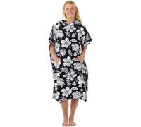 RIP CURL 2025 Donna Asciugamano con Cappuccio Misto 00VWTO - Black/Bianco