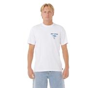 RIP CURL 2025 Uomo Fade out Icon Tee 0CAMTE - White