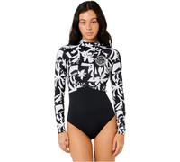 Rip Curl 2026 Donna G-Bomb 1.5mm Manica Lunga Back Zip Muta Primaverile 13ZWSP - Black/White