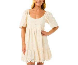 Rip Curl - Abito in cotone/lino - San Carlos La Joya S/S Mini W Lily per Donne in Cotone - Taglia S - Beige