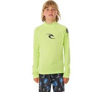 Rip Curl Brand Wave UPF 50 Long Sleeve Rashguard Maglietta Rash Guard, Verde Lime, 12 Bambini e Ragazzi
