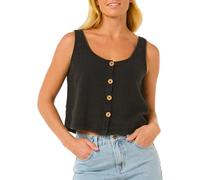 Rip Curl - Canottiera in cotone - Classic Surf Tank II Washed Black per Donne in Cotone - Taglia M - Nero