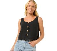 Rip Curl - Canottiera in cotone - Classic Surf Tank II Washed Black per Donne in Cotone - Taglia S - Nero