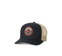 RIP Curl Curve Peak, Structured Trucker Hat, Mesh Snapback Baseball cap for Men, Adjustable Cappello, Nero/Cachi 261, Taglia Unica Uomo