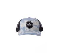RIP CURL Curve Peak, Structured Trucker Hat, Mesh Snapback Baseball cap for Men, Adjustable Cappello, Spray Blue Exc, Taglia Unica Uomo