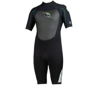 Rip Curl Dawn Patrol Short Sleeve Spring Suit, unisex, Black/Silver/Green, Large alto