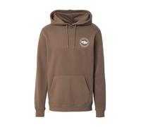 RIP CURL Felpa sportiva marrone / bianco Uomo RIP CURL S marrone / bianco