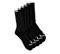 RIP CURL Kids Brand - Confezione da 5 paia di calzini imbottiti con supporto per arco plantare, in pile, colore: nero, taglia 40-46, Nero, 8-11