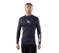 Rip Curl Long Sleeve Rashguard-UPF 50+ Sun Protection Surf Shirt, Tight Fit Rash Vest Maglietta Guard, Navy, Medium Uomo