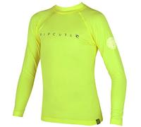 Rip Curl Maglietta a Maniche Lunghe Youth Dawn Patrol UV, Taglia 16, Giallo Lime