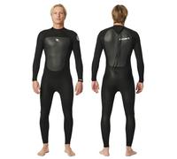RIP CURL - muta da surf Omega 4/3 mm zip back - neoprene elasticizzato e cuciture rinforzate, ideale per temperature dell'acqua tra 12 e 15°C