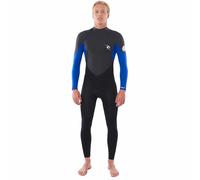 RIP CURL Omega 4/3 MM Herren-Neoprenanzug Flull Muta Zip-Back Nero Blu