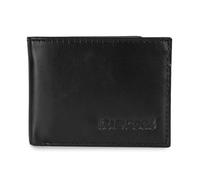 Rip Curl Portafoglio da uomo, in pelle, con scomparti multipli per carte di credito e finestra per documenti, colore: nero
