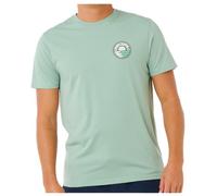 Rip Curl - Pacific Rinse Stacked Tee - T-shirt L verde