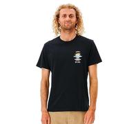 RIP CURL Search Icon T-Shirt Camicia, Nero, L Uomo