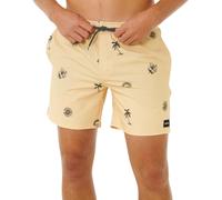 Rip Curl - short elasticizzati ad asciugatura rapida - Sessions Volley Straw per Uomo in Pelle - Taglia L - Beige