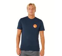 Rip Curl T-Shirt a Manica Corta Pacific Rinse Uomo, Blu Scuro impilato, L