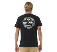 Rip Curl T-Shirt a Manica Corta Uomo Staple, Nero, S