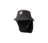 Rip Curl UPF 50+ Quick Dry Surf Hat with Removable Neck Flap Cappello da Sole, Nero, M Uomo