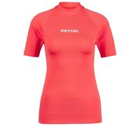 Rip Curl Classic Surf Upf Short Sleeve Rash Guard Arancione L Donna